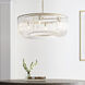 C&M by Chapman & Myers Pierce Pendant Ceiling Light in Burnished Brass